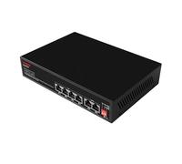 Labgear 4+2 Port Gigabit PoE Network Switch, 300m Range Unmanaged High-Speed Ethernet Splitter Hub with Extended Range, Desktop or Wall Mounted, Durable Metal Housing