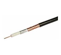 Labgear Black Single 1mm Solid Copper 75Ohm PF100 Digital Satellite Cable With Foam Filled PE Copper Foil & Bare Copper Braid - 100 Meter