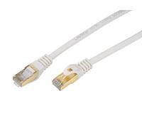 Labgear Cat 7 Ethernet Cable 1m White Shielded RJ45 Cat 7 Ethernet Patch Lead High-Speed Gigabit Network Cable, U/FTP 10Gbps 600Mhz/s RJ45 LAN Cable Internet Patch Cord