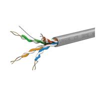 Labgear Cat5e Ethernet Cable 25m, 4 Pair 8-Core UTP Cable Coil, Indoor PVC Sheath, High-Speed LAN Network Cable for Home Office, Router, and Data Installation, Grey