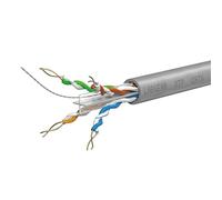 Labgear Cat6 Ethernet Cable 50m 4-Pair 8-Core UTP Cable Coil, Indoor PVC Sheath, High-Speed Gigabit LAN Network Cable for Home or Office Installations, Grey