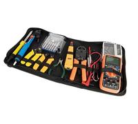 Labgear Network & Telephone Tool Kit Complete Maintenance & Installation Kit with Crimping Tool, Cable Tester, Soldering Tools, and Carry Case, 18 Piece Set