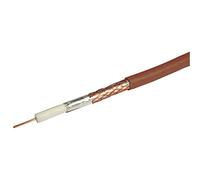 Labgear RG6 Satellite Coaxial Cable 50m Brown
