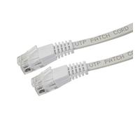 Labgear RJ45 CAT 6 Ethernet Patch Lead 2m, High Speed UTP Network Cable with Moulded RJ45 Connectors, 250MHz 1Gbps LAN Internet Cable, LSZH White