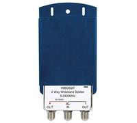 Labgear WBOS2F 2 Way Outdoor TV Aerial Splitter and F plugs