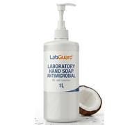 LabGuard Antibacterial & Antimicrobial Hand Wash 1L | Liquid Hand Soap for Frequent Use | BS EN 1499 Compliant Medical Grade Handwash for Healthcare, Food Prep & Labs | Coconut Based, pH Balanced