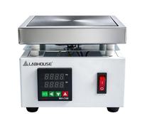LABHOUSE Digital Cast Iron Lab Hot Plate 110V 1000W Microcomputer Electric Preheat Welder Hotplate Single Heating Stations Heater for Laboratory Glassware(120x120mm)
