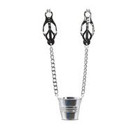 Labia Spreader Strap with Clamp Clip onto Clitoris Spread Pussy Open Vagina Stimulator SM Bondage Nipple Sucker Sex Toys Erotic(Style 1)