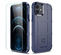 LABILUS iPhone 12 Case, iPhone 12 Pro Case, (Rugged Shield Series) TPU Thick Solid Armor Tactical Protective Cover Case for iPhone 12/12 Pro (6.1 inch) - Navy Blue