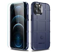 LABILUS iPhone 12 Pro Max case, (Rugged Shield Series) TPU Thick Solid Armor Tactical Protective Cover Case for iPhone 12 Pro Max (6.7 inch) - Navy Blue