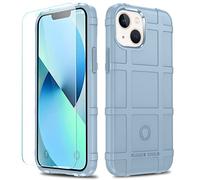 LABILUS iPhone 13 Mini Case, Rugged Shield 8ft Drop Proof TPU Thick Armor Tactical Protective Case Compatible with 13 Mini (5.4 inch) - Ash Blue