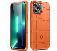 LABILUS iPhone 13 Pro Max case, Rugged Shield 8ft Drop Proof TPU Thick Armor Tactical Protective Case Compatible with 13 Pro Max (6.7 inch) - Sunlight Orange