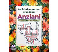 Labirinti a caratteri grandi per anziani: divertenti puzzle a forma di gatto per anziani che stimolano la memoria e la concentrazione: Libro labirinto rilassante e divertente a tema gatto per anziani