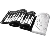 LABLADUO Roll Up Piano, 49-Key Folding Electronic Piano Flexible Hand Roll Keyboard for Beginner Roll Up Piano