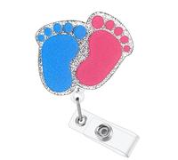 Labor and Delivery Badge Reel, Cute Retractable ID Card Badge Holder, Name Tag Work Badge Clip for NICU RN LPN CNA MA ER Night Shift Nurse Nursing Student OB/GYN Pediatric Doctor, Nurse Gifts