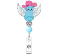 Labor and Delivery Badge Reel, NICU Badge Reel, Flying Peanut Ball Western Badge Reels Retractable with Swivel Clip, Labor and Delivery NICU Nurse Gifts