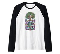 Labor and Delivery Nurse Raglan Baseball Tee