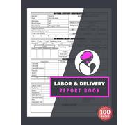 Labor and Delivery Report Book: L&D Nurse Brain Sheets for Mother-Baby | Track Maternal History, Labor Progress, Delivery Details & Infant Care | Includes Quick Index, 1 Patient Per Page