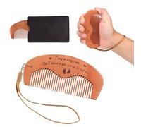 Labor Comb Set, Wooden Birthing Comb Childbirth Hair Comb with Storage Bag & Lanyard Labor Gift for Women Pregnancy Comb Delivery Essentials for First Time Moms Pregnancy Gift
