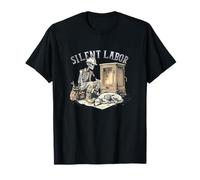 Labor Construction Electrical HVAC Plumber Union Dog Dead up T-Shirt