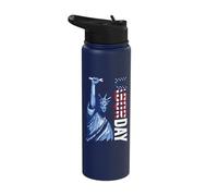 Labor Day Lady Liberty Labor Day Stainless Steel Insulated Water Bottle