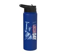Labor Day Lady Liberty Labor Day Stainless Steel Insulated Water Bottle