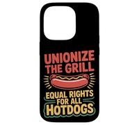 Labor Day Unionize The Grill Equal Rights For All Hotdogs Case for iPhone 14 Pro