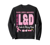 Labor Delivery Nurse We Wear Pink For Breast Cancer Warrior Sweatshirt
