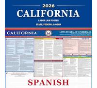 Labor Law Poster, California, Spanish, 1 Pack