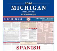 Labor Law Poster, Michigan, Spanish, 1 Pack