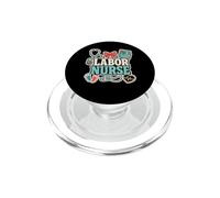 Labor Nurse OB Birthing Retro PopSockets PopGrip for MagSafe