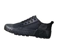 Labor Protection Shoes for Men Outdoors Durable Low Cut Canvas Thick and Durable Release Shoes Anti Slip and wear Resistant (Black,12)