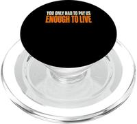 Labor Rights Movements Fair Pay Protests Working Class Fire PopSockets PopGrip for MagSafe
