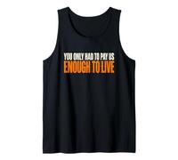 Labor Rights Movements Fair Pay Protests Working Class Fire Tank Top