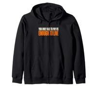 Labor Rights Movements Fair Pay Protests Working Class Fire Zip Hoodie
