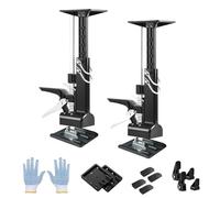 Labor Saving Arm Door Panel Lifting Cabinet Jack 59.5 Cm Hand Lifting Jack Tool 2 Pack Multi-Function Height Adjustment Lifting Device Arm Tool Lift for Cabinet Jack, Drywall Jack, with a Pair Gloves