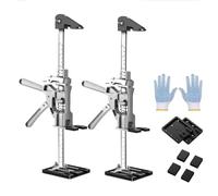 Labor Saving Arm Jack Tool Two-Speed Furniture Lifter Jacks Multi-Function Height Adjustment Furniture Lifting Tool Door Lifter Jack for Installing Cabinets Plasterboard Lifter 400kg