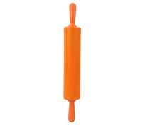 Labor-Saving Food Grade Silicone Rolling Pin, Dough Rolling Tool, for Pie Crust Pizza Biscuits Restaurant(Orange)