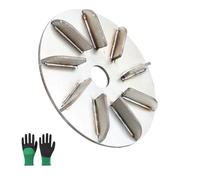 Labor-Saving Pig Hair Remover Scraper Disc, Metal Labor Saving Hair Removing Disc Animal, 7/9 Teeth, Hog Scraper Tool for Livestock Dehairing, for Family Workshop Hen Sheep Cattle Pig (1pc, 9 Teeth)