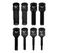 Labor Saving Pneumatics Hexagonal Socket Set, Accurate for Quick Screw Removal, Maintenance Alloy Steel