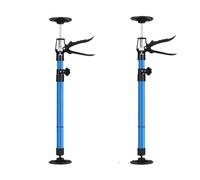 Labor-Saving Telescopic Steel Support Rod Cabinet Jacks Wall Support Pole Construction Tool Non-Slip Hand Lifting Jack Tool.(2PCS-Blue Short)