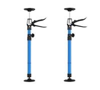 Labor-Saving Telescopic Steel Support Rod Cabinet Jacks Wall Support Pole Construction Tool Non-Slip Hand Lifting Jack Tool.(2PCS-Blue Mid)