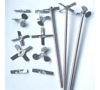 Laboratory 304 stainless steel stir bar Three-bladed paddle/four-bladed paddle stir bar Three/four blade propeller for lab mixer(Three leaves 50mm)