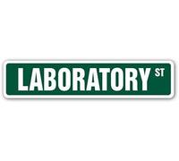 LABORATORY Aluminum Street Sign lab worker assistant research tech| Indoor/Outdo for Indoor Outdoor Yard Street Signs 16x4 inches