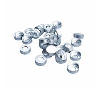 Laboratory Anaerobic Bottle Methanogenic Culture Hungate Test Tube Cap Hdspc Al Crmp Cap 20mm Butyl Rubber 100 PK(Aluminum Cap 100pcs)