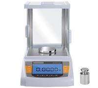Laboratory Analytical Balance Scale 0.1mg/0.0001g, Digital Electronic 220g With Windshield And Calibration Weight Weighing and Counting(0.0001g 220g)