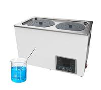 Laboratory Baths Water Baths, Digital Display Thermostatic Water Bath with Time & Temperature Adjustable, Dry Burn Protection, Electric Lab Heating Bath Devices for Experiment(2 hole)