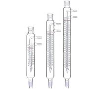 Laboratory Borosilicate Glass Coil Reflux Condenser with 24/29 Joints Chemistry Lab Glassware Apparatus (300MM)