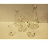 LABORATORY BOROSILICATE GLASS CONICAL FLASK SET 50;100;250;500;1000ML-1 OF EACH