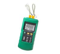 Laboratory Digital Temperature Meter ±0.5℃ Error Margin Battery Not Encompassed Clear Display for Environmental Observing ABS Substance Digital Thermograph